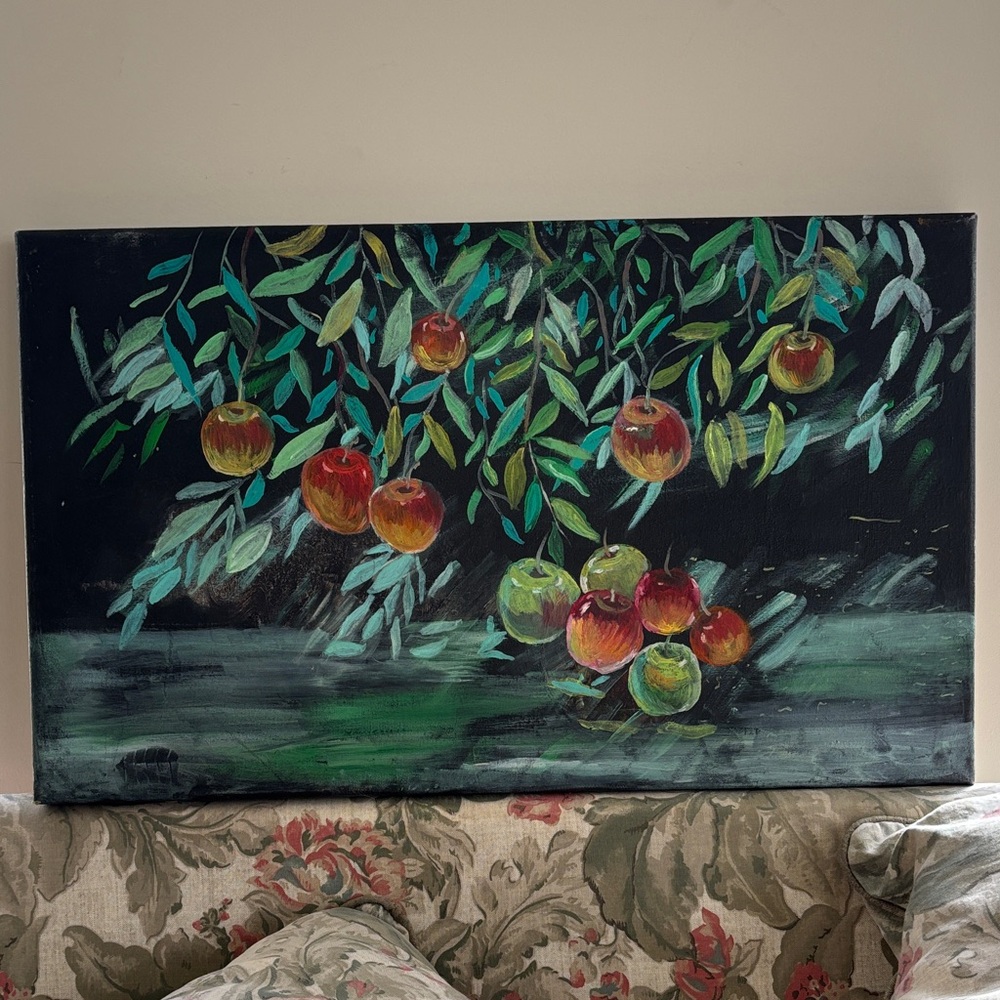 Vibrant Apple Tree Canvas Art